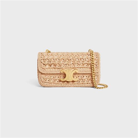 celine raffia bag|claude shoulder bag Celine.